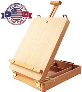 Adjustable Wood Table Sketchbox Easel