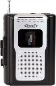 Jensen Retro Portable AM/FM Radio Cassette Player