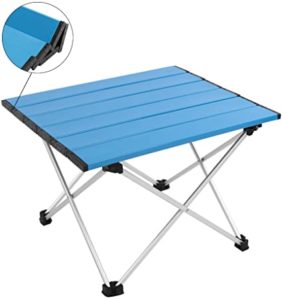 MSSOHKAN Camping Portable Aluminum Folding Table