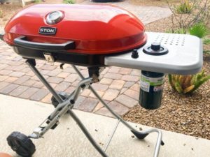 portable gas grill on wheels