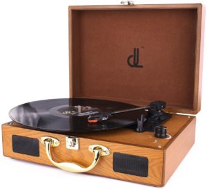 Portable Record Player,dl Turntable for Vinyl Records